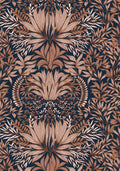 Casamance behang Square Jasmin Chardon 75733466 bleu rouille