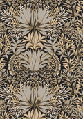 Casamance behang Square Jasmin Chardon 75733670 noir doré