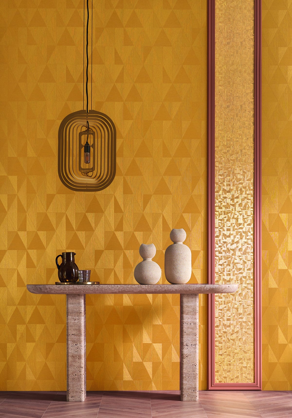 Casamance behang Textures Métalliques Parangon 75770916 in interieur