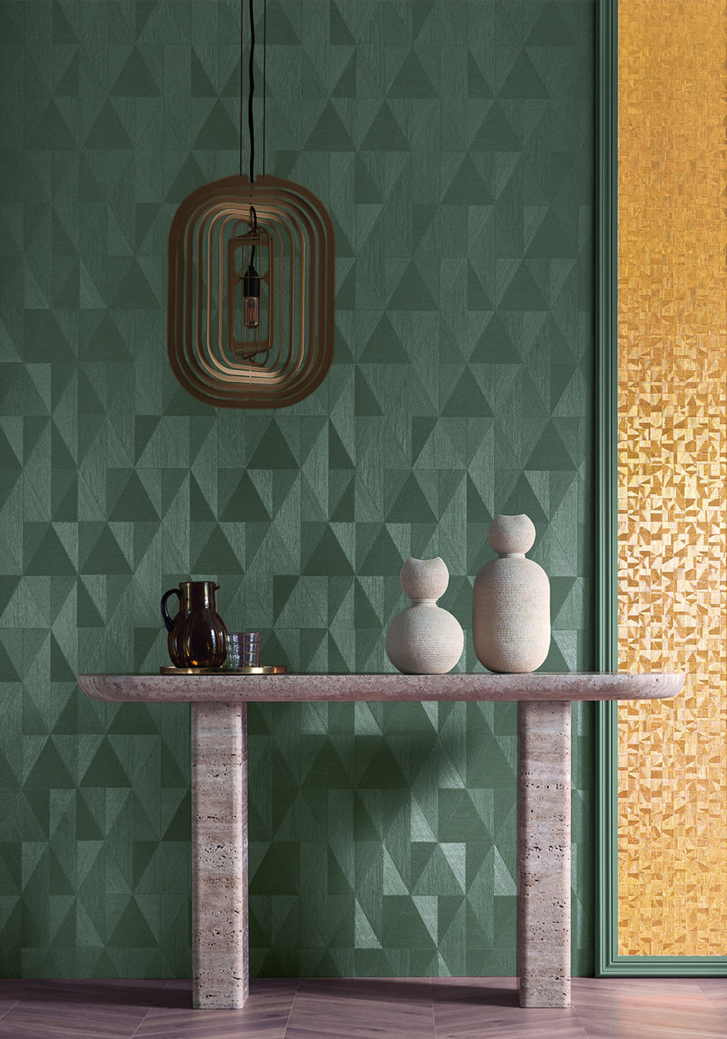 Casamance behang Textures Métalliques Parangon 75771120 in interieur