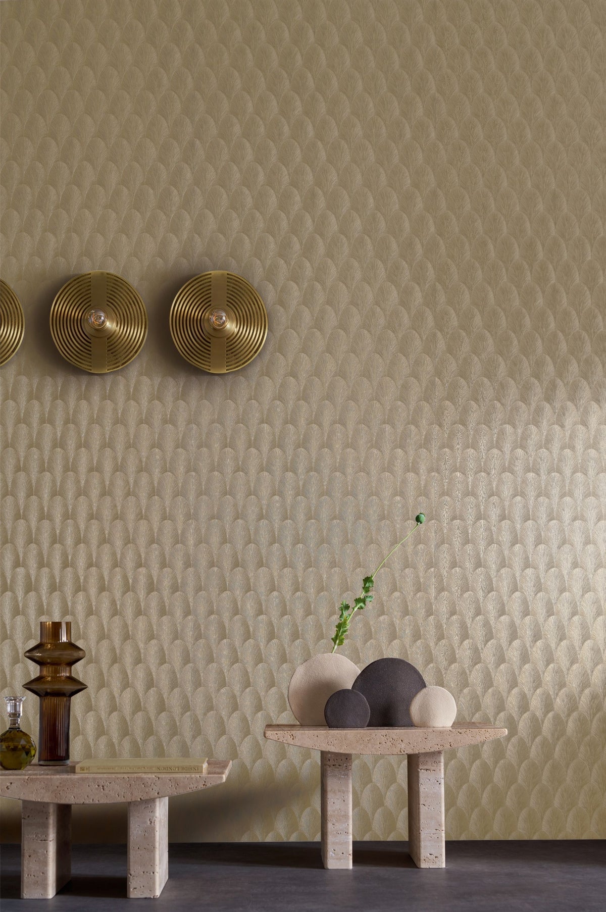 Casamance behang Ecrin Tourmaline 75781426 in interieur