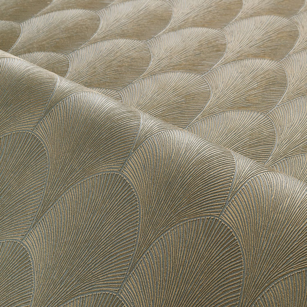 Casamance behang Textures Métalliques Tourmaline 75781834 detail