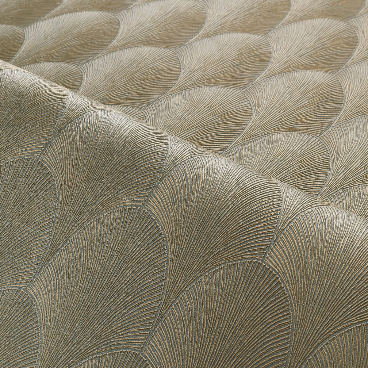 Casamance behang Textures Métalliques Tourmaline 75781834 detail