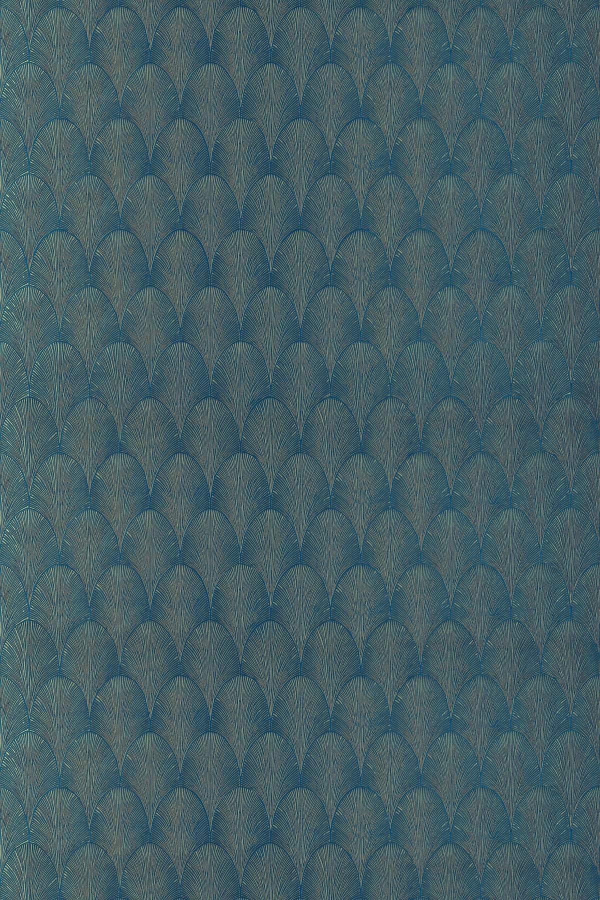 Casamance behang Ecrin Tourmaline 75782344 bleu roi doré (staal)