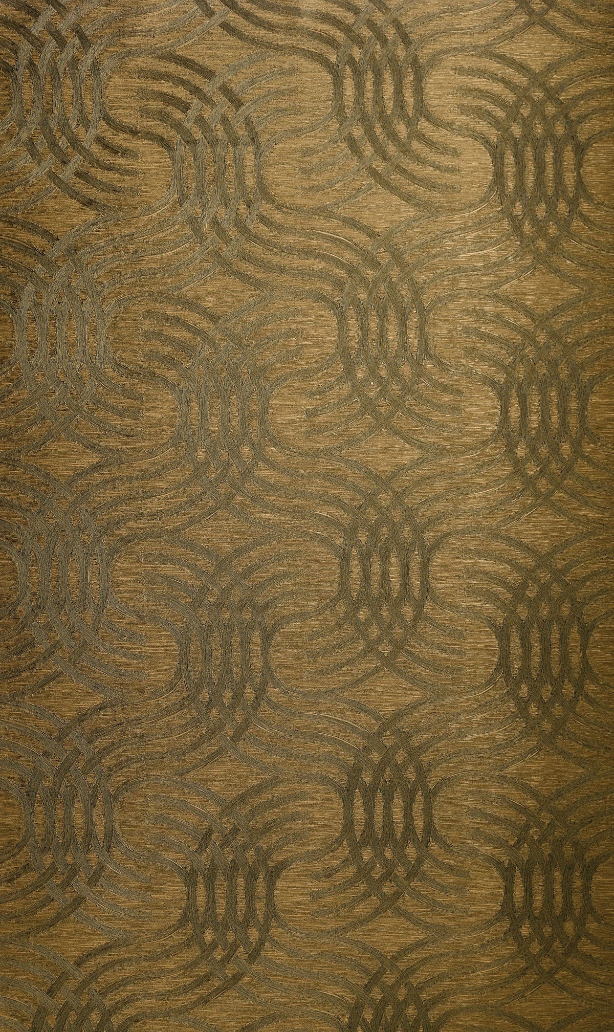 Casamance behang Textures Métalliques Auraria 75792650 noir doré (staal)