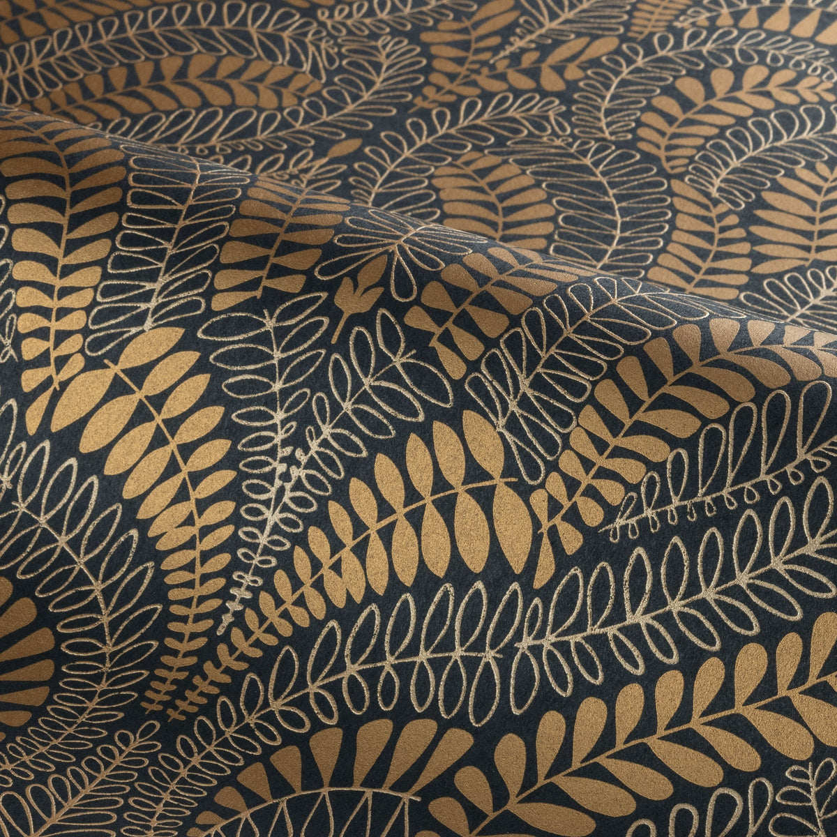 Casamance behang Isadora Felix 75821324 noir doré (staal)