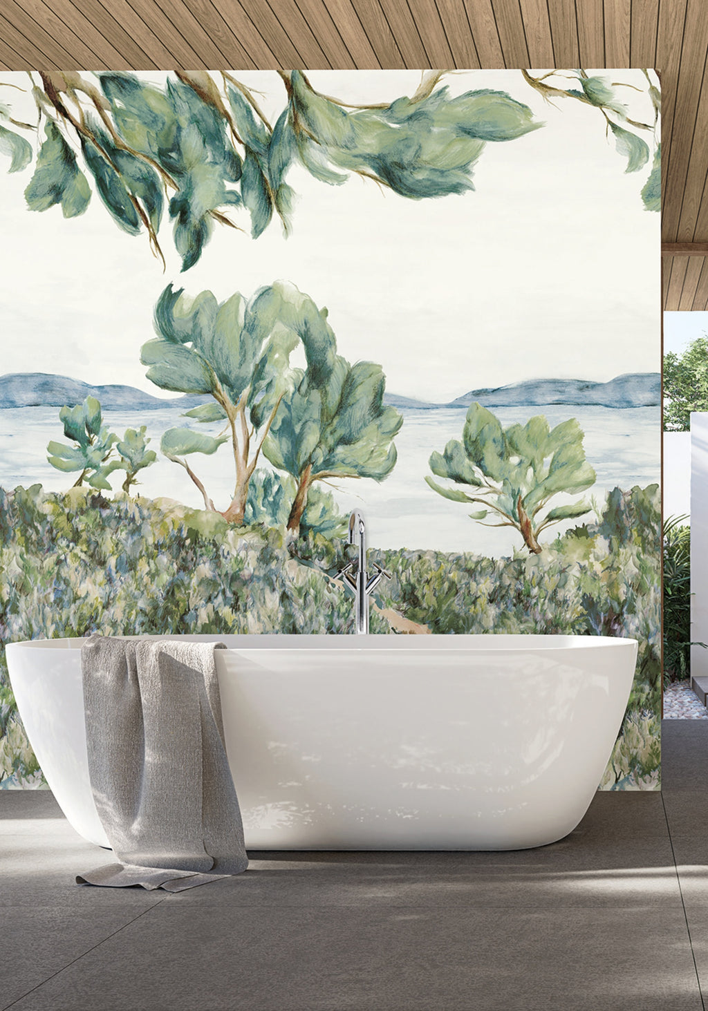 Casamance fotobehang Panoramas 2 Cap Frehel Int 75830508 in interieur