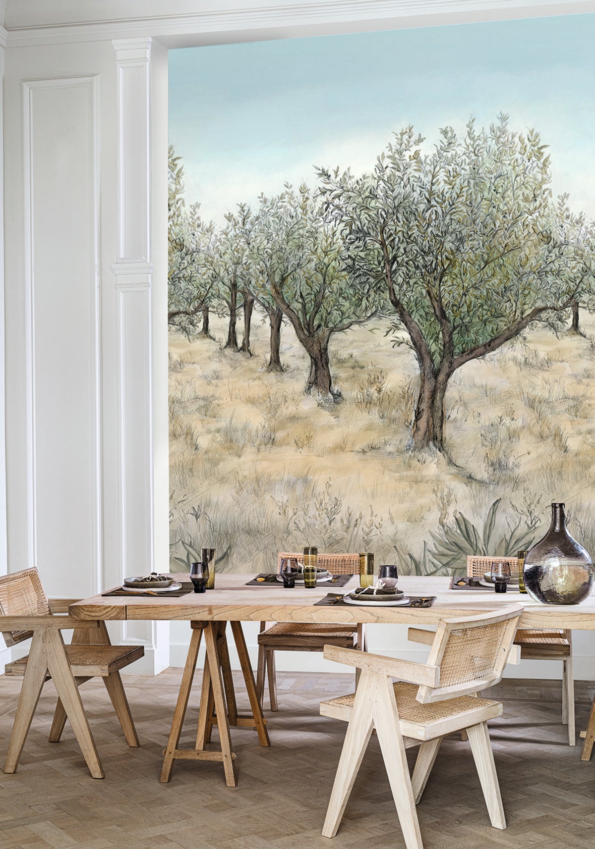 Casamance fotobehang Panoramas 2 Lauris Int 75851222 in interieur