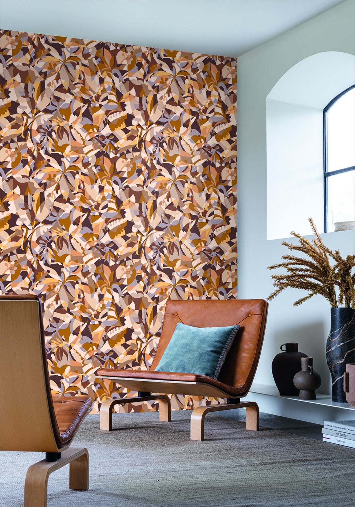 Casamance behang L'Île Aux Oiseaux Plongeon 75880814 in interieur