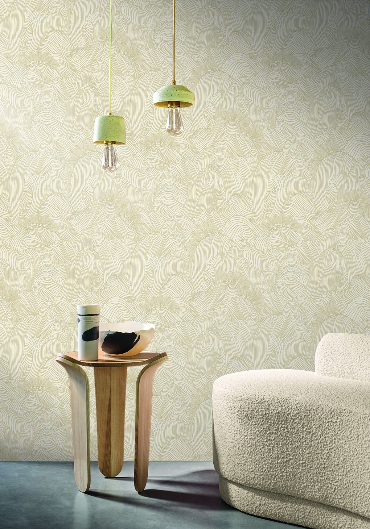 Casamance behang L'Île Aux Oiseaux Marée Haute 75901936 in interieur