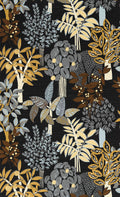 Casamance behang Golfe du Bengale Peradeniya 75940610 noir acier