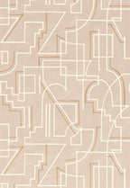 Casamance behang Mouvements Alexander 76021324 sable