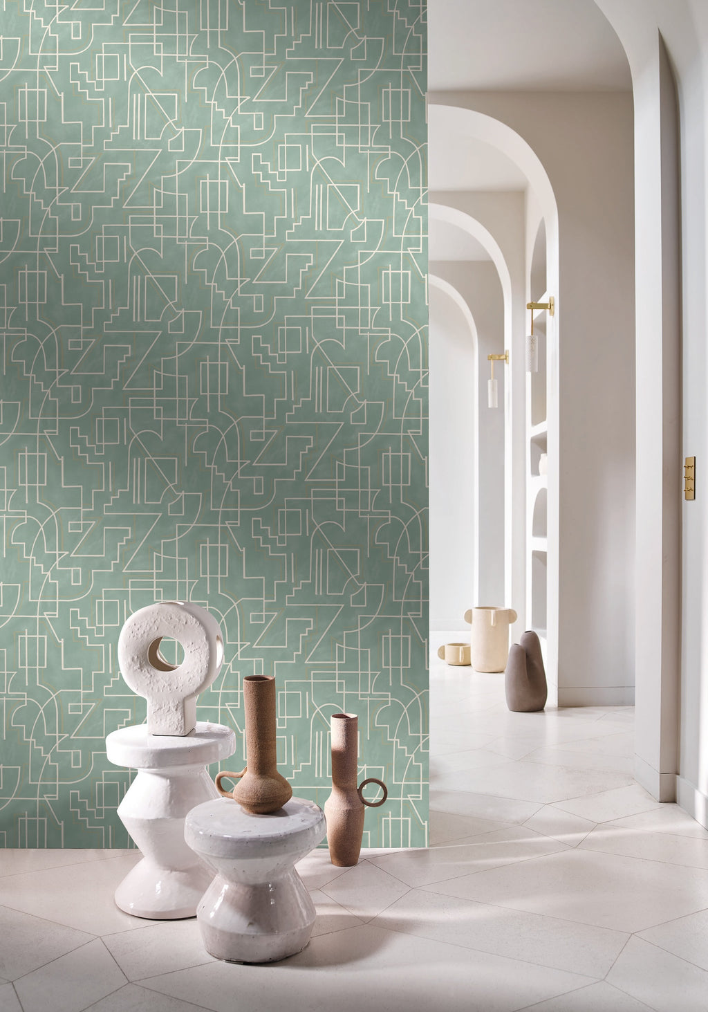 Casamance behang Mouvements Alexander 76021426 in interieur