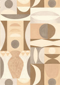 Casamance behang Mouvements Auguste 76032344 latte (staal)