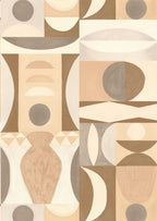 Casamance behang Mouvements Auguste 76032344 latte