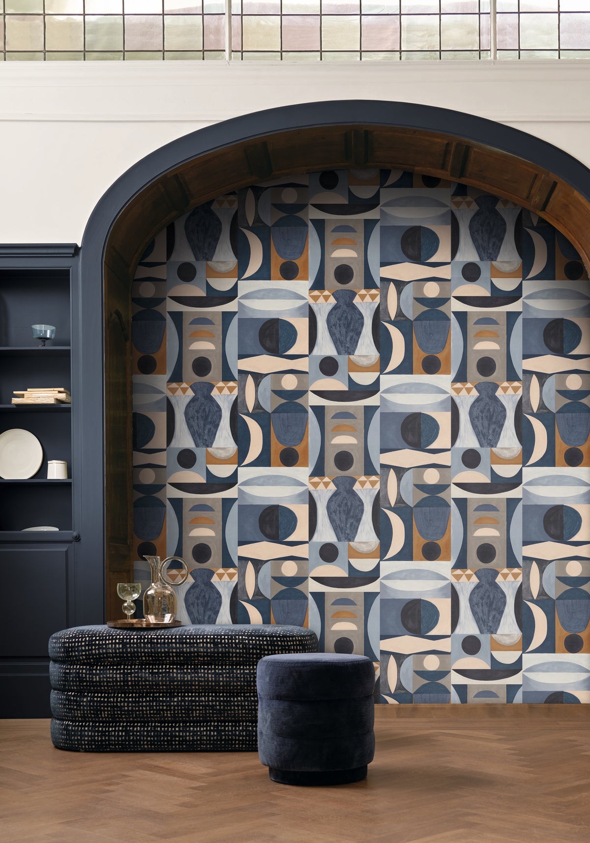 Casamance behang Mouvements Auguste 76032752 in interieur