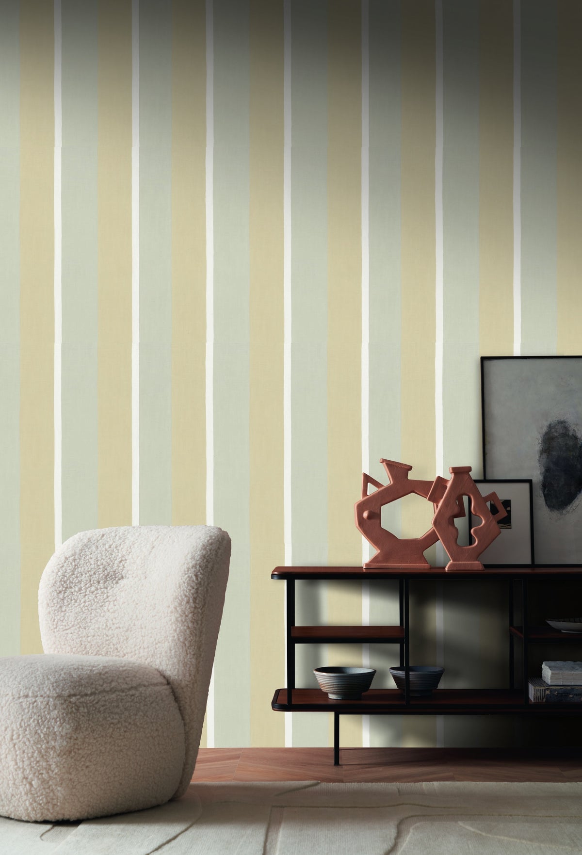 Casamance behang La Chaux Sinopia 76040100 in interieur