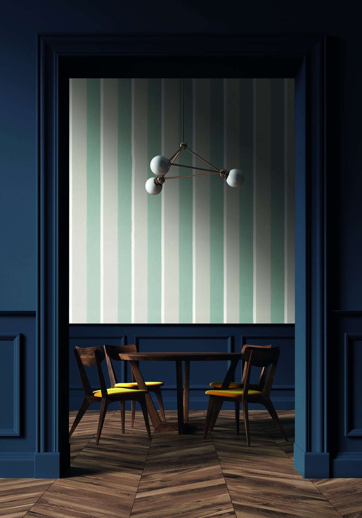 Casamance behang La Chaux Sinopia 76040202 in interieur