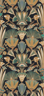 Casamance behang Bord du Nil Denderah 76130508 noir multico