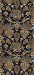 Casamance behang Bord du Nil Denderah 76130610 noir mordoré (staal)