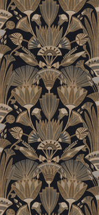 Casamance behang Bord du Nil Denderah 76130610 noir mordoré