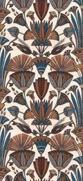 Casamance behang Bord du Nil Denderah 76130712 crème terracotta