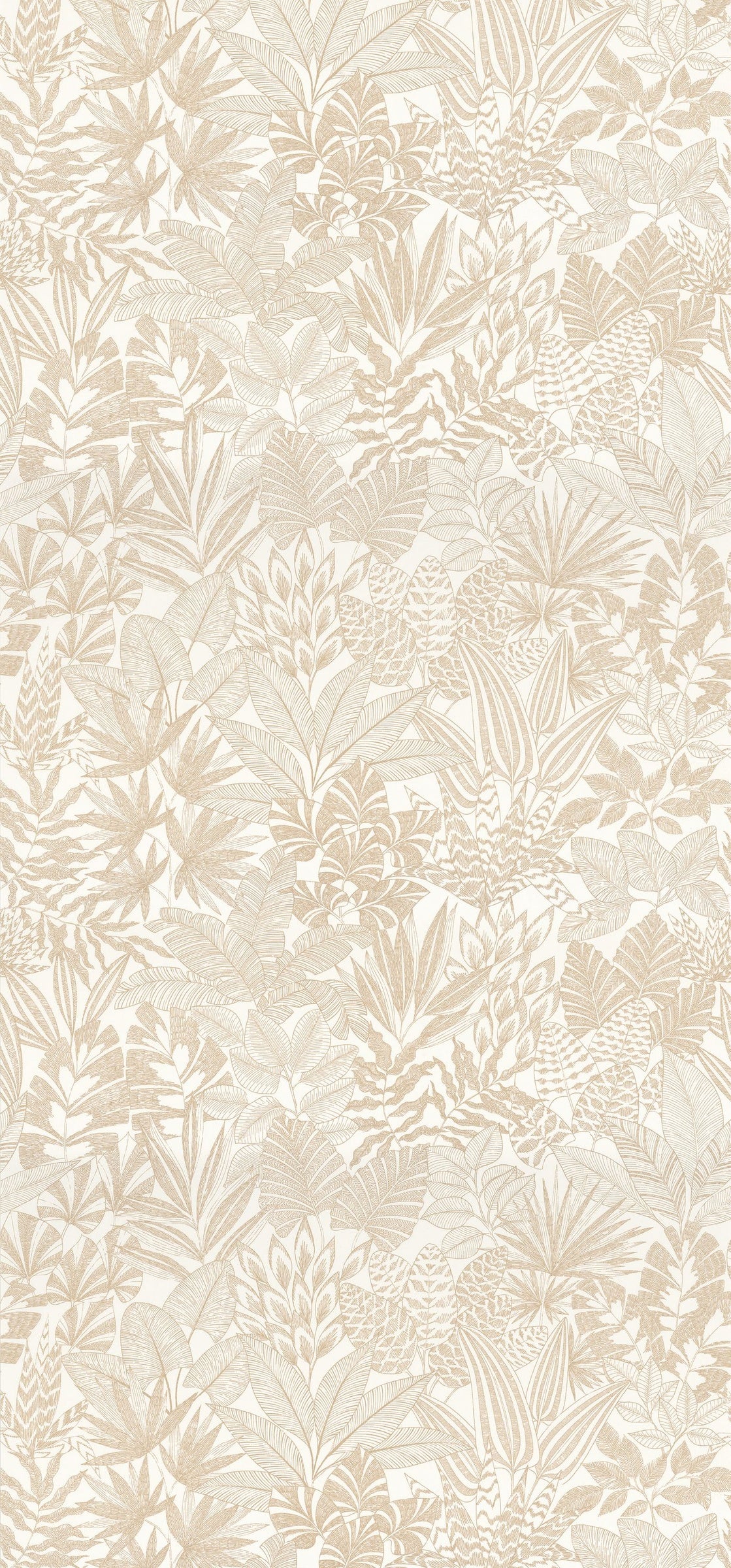 Casamance behang Bord du Nil Doum 76151324 blanc doré