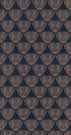 Casamance behang Bord du Nil Castalia 76161936 marine terracotta