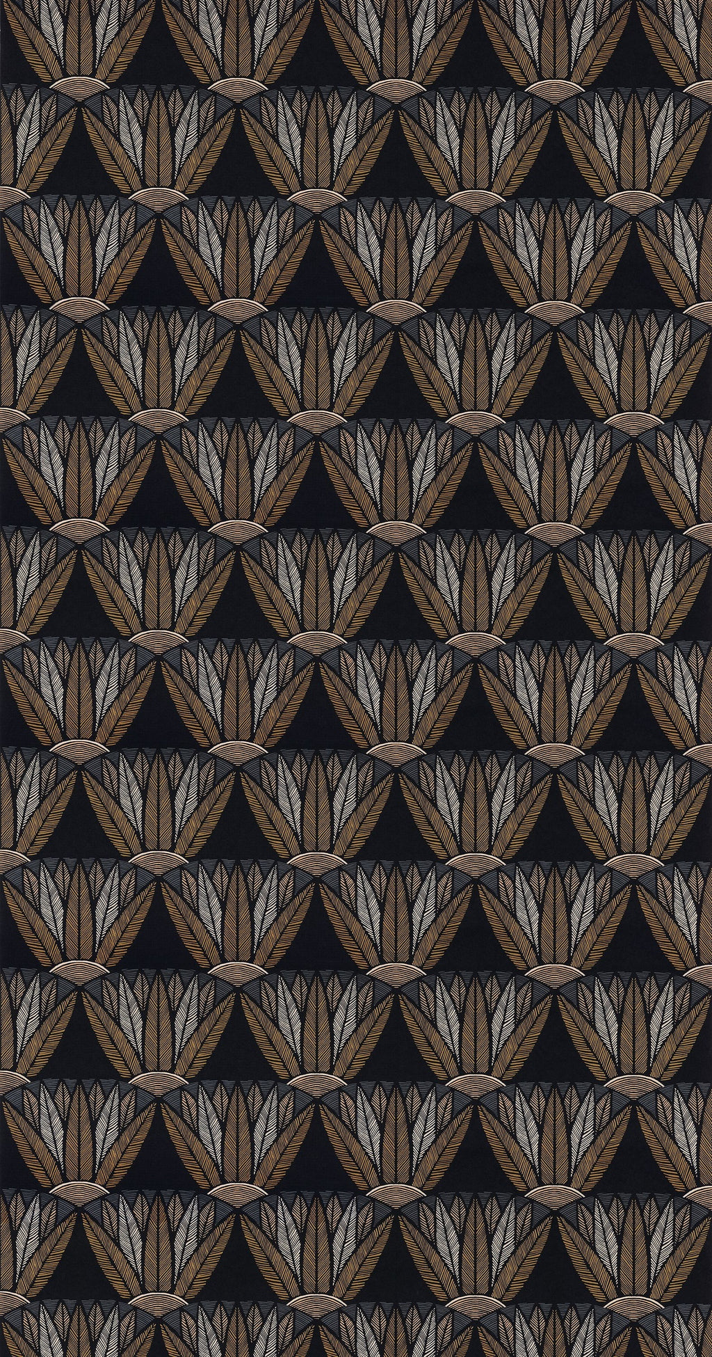 Casamance behang Bord du Nil Castalia 76162140 noir mordoré