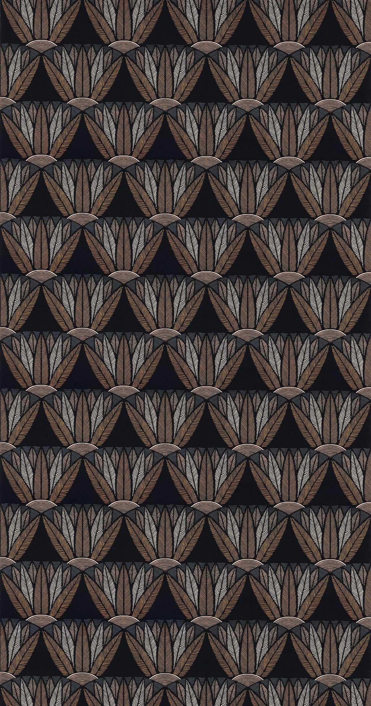 Casamance behang Bord du Nil Castalia 76162140 noir mordoré