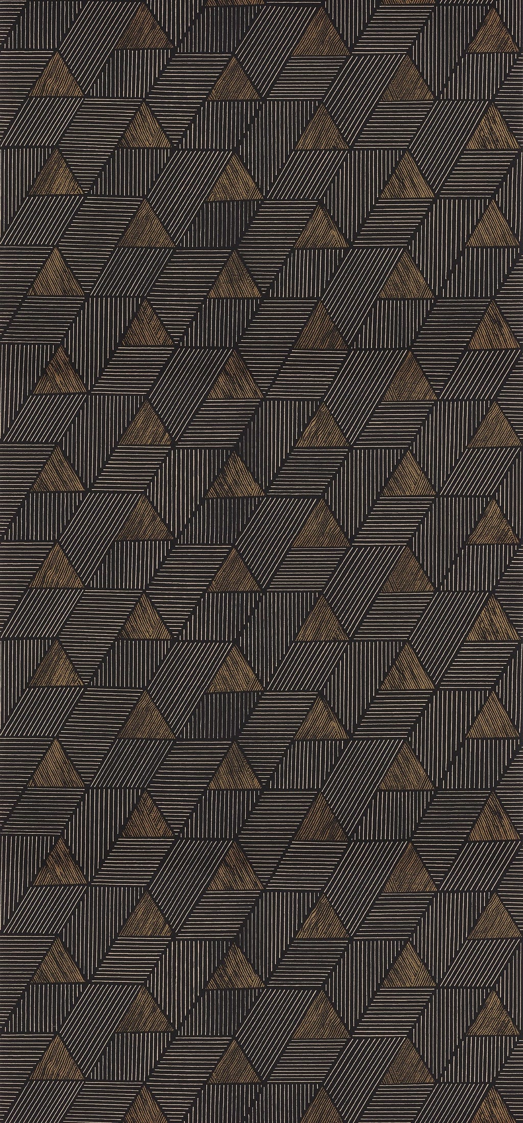 Casamance behang Bord du Nil Méroé 76172650 noir mordoré