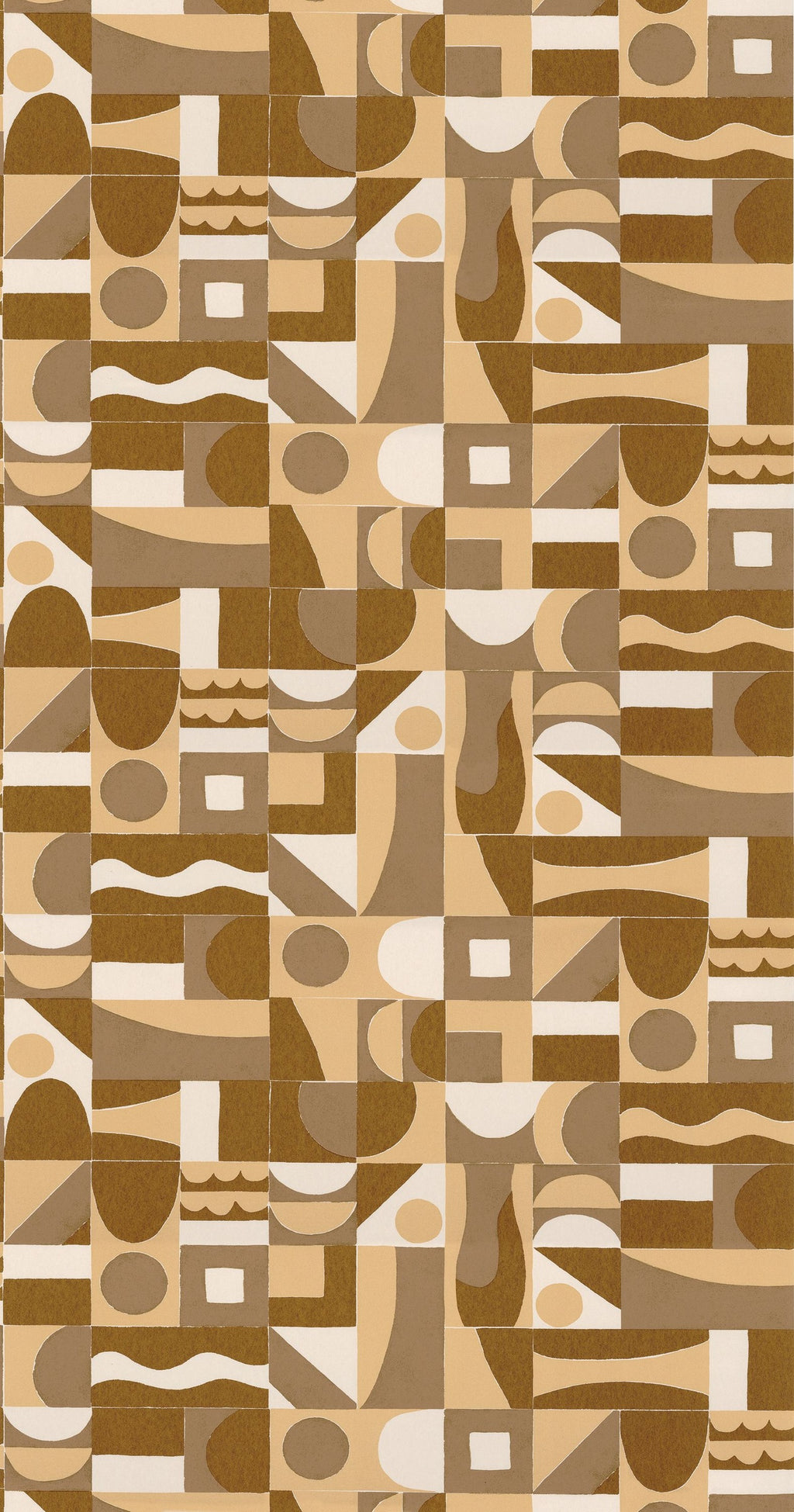 Casamance behang Bord du Nil Gourna 76182854 ocre doré
