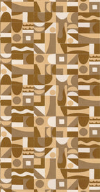 Casamance behang Bord du Nil Gourna 76182854 ocre doré