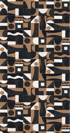 Casamance behang Bord du Nil Gourna 76183058 noir mordoré