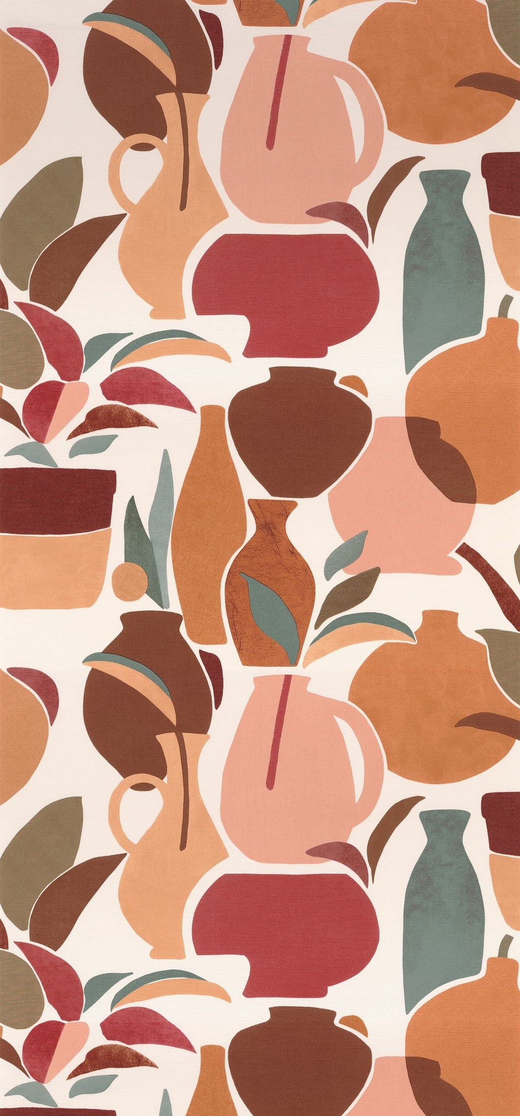 Casamance behang Terra Rossa Vallauris 76210712 grenat orange brulée