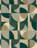 Casamance behang Faubourg des Lumières Barillet 76260916 émeraude beige (staal)