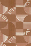 Casamance behang Faubourg des Lumières Années 30 76271324 terracotta