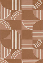 Casamance behang Faubourg des Lumières Années 30 76271324 terracotta