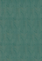 Casamance behang Faubourg des Lumières Porte Dorée 76282038 émeraude doré