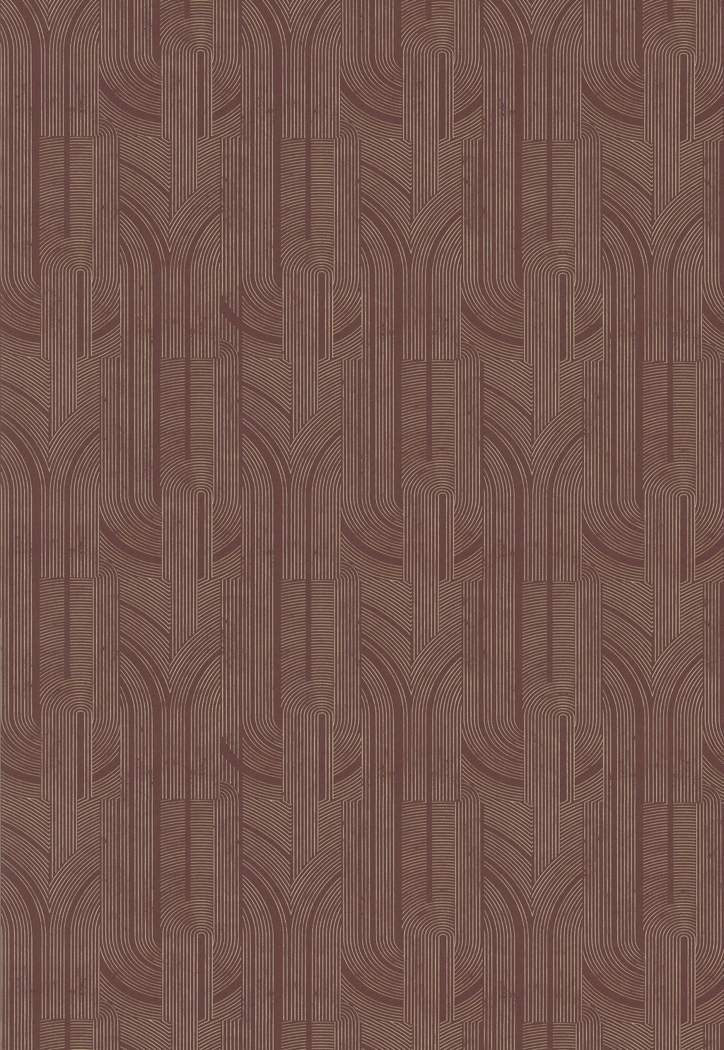 Casamance behang Faubourg des Lumières Porte Dorée 76282242 lie de vin doré