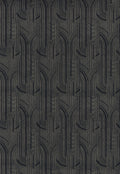 Casamance behang Faubourg des Lumières Porte Dorée 76282344 noir doré