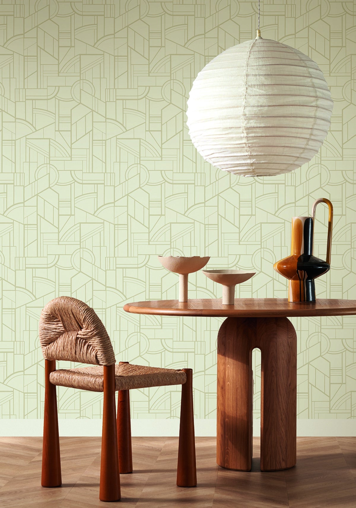 Casamance behang Faubourg des Lumières Cinétique 76292548 in interieur