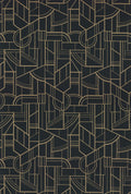 Casamance behang Faubourg des Lumières Cinétique 76293058 anthracite doré