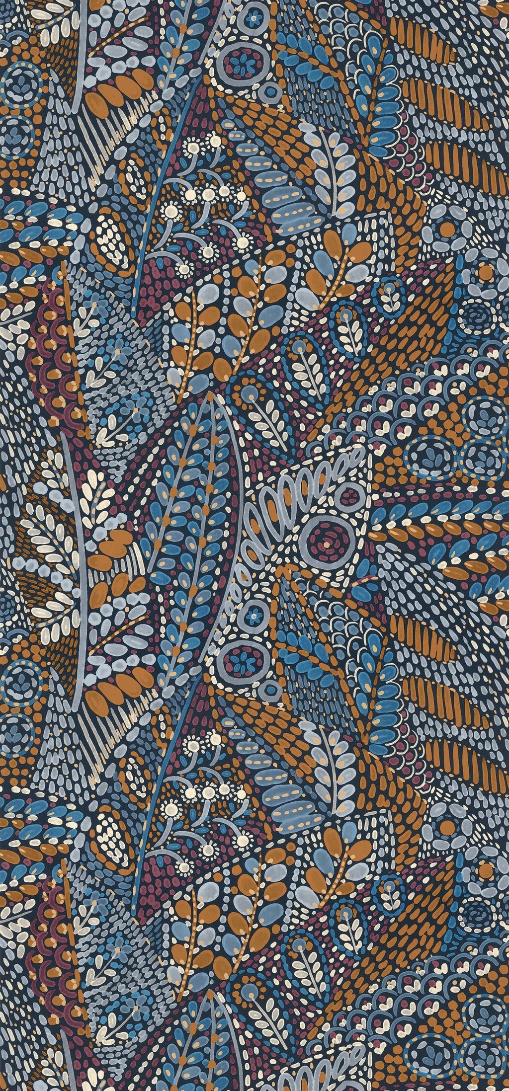 Casamance behang Casa Azul Talavera 76310712 marine ocre