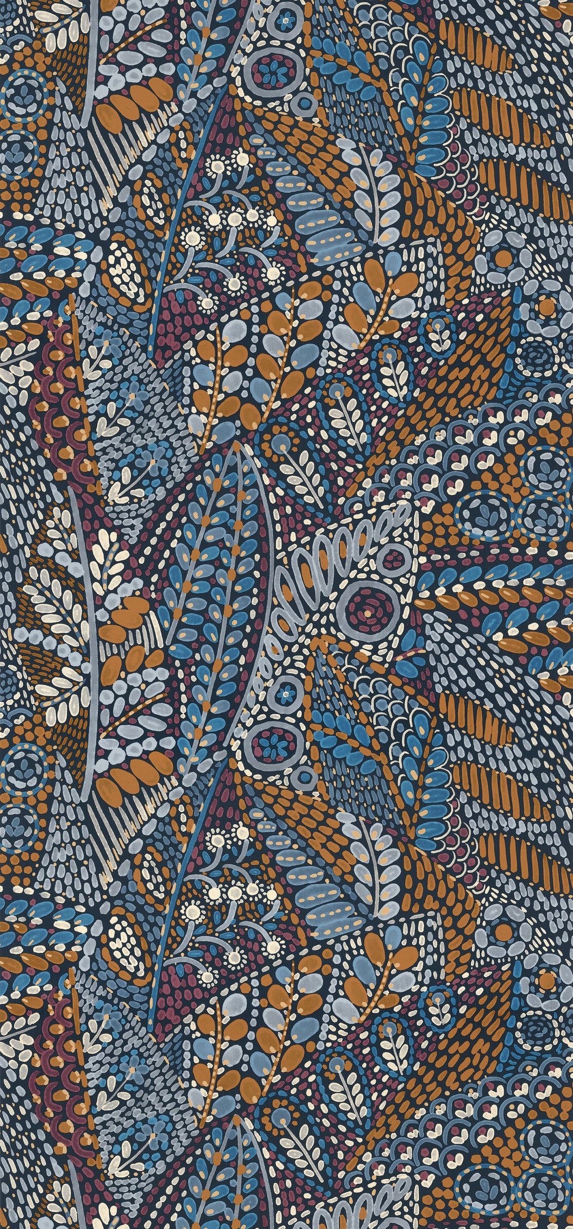 Casamance behang Casa Azul Talavera 76310712 marine ocre