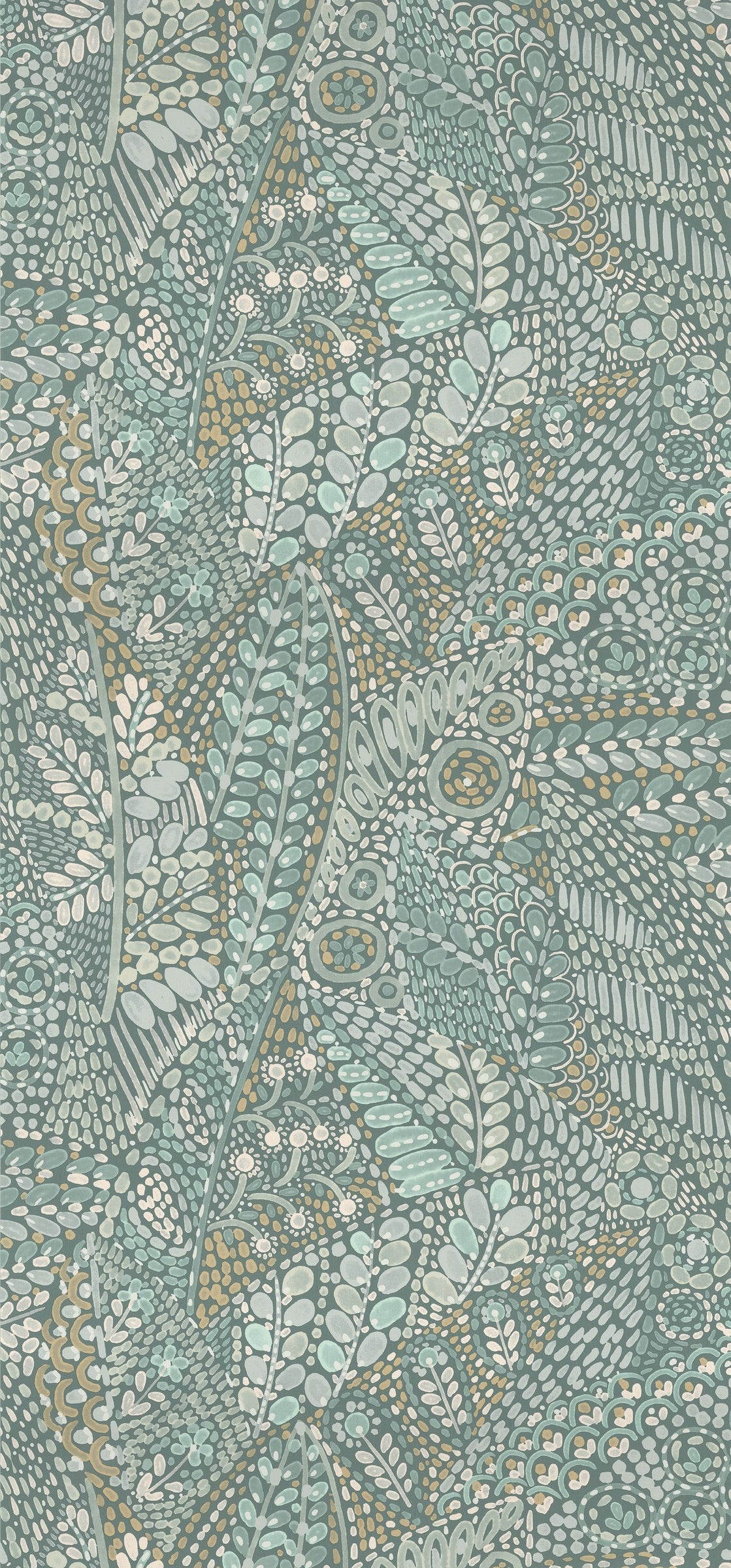 Casamance behang Casa Azul Talavera 76310814 céladon amande