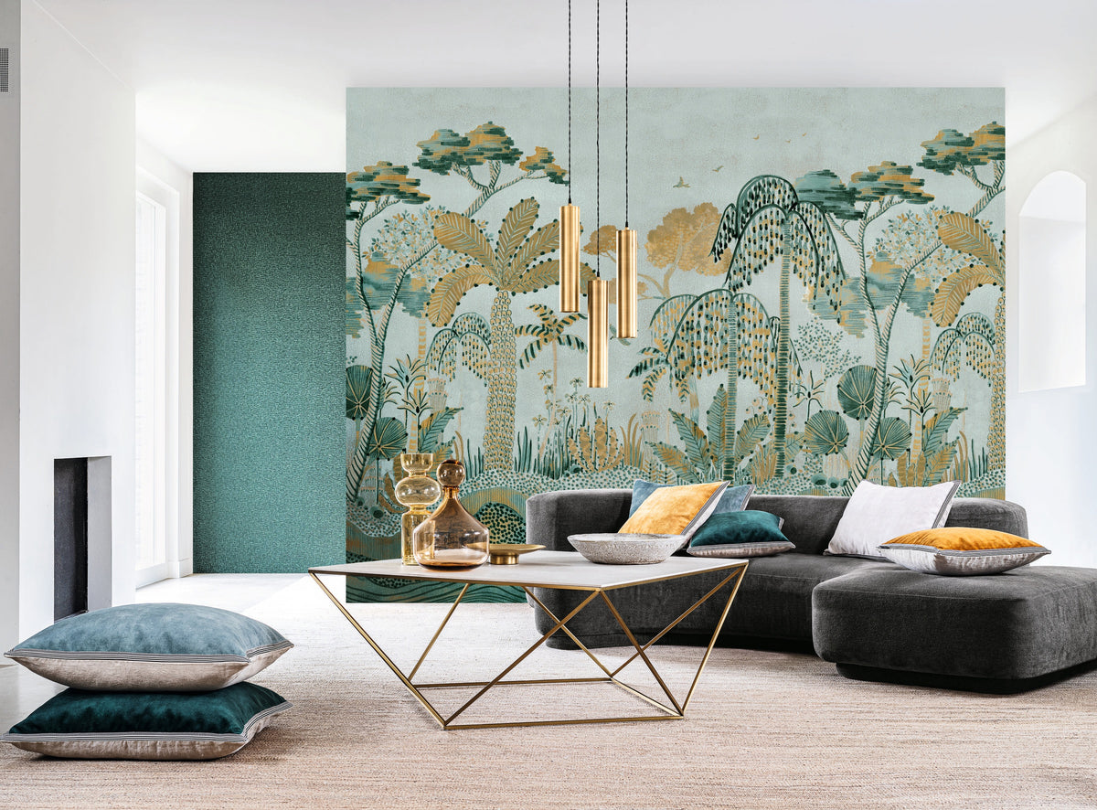 Casamance fotobehang Panoramas 3 Nosara 76431834 in interieur