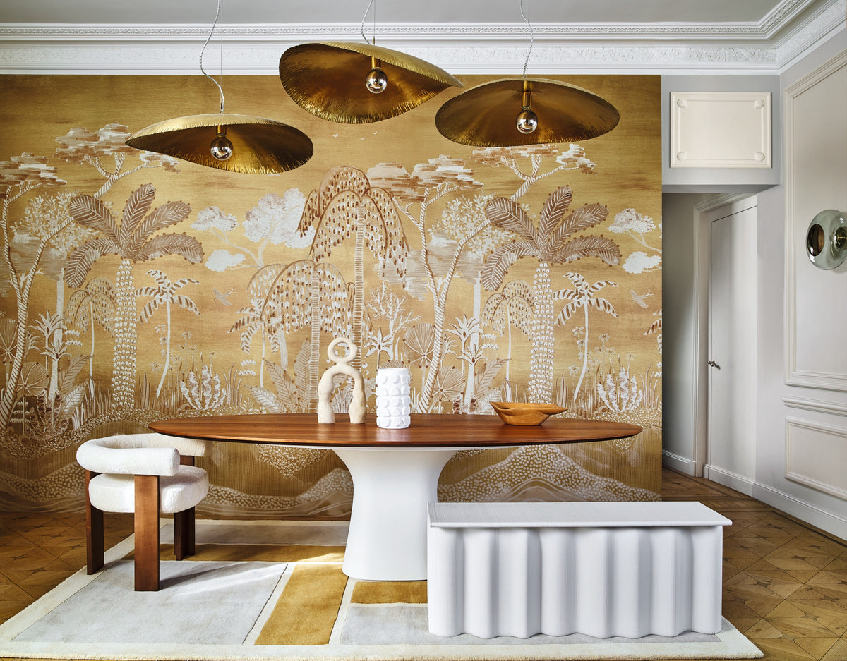 Casamance fotobehang Panoramas 3 Nosara 76431936 in interieur