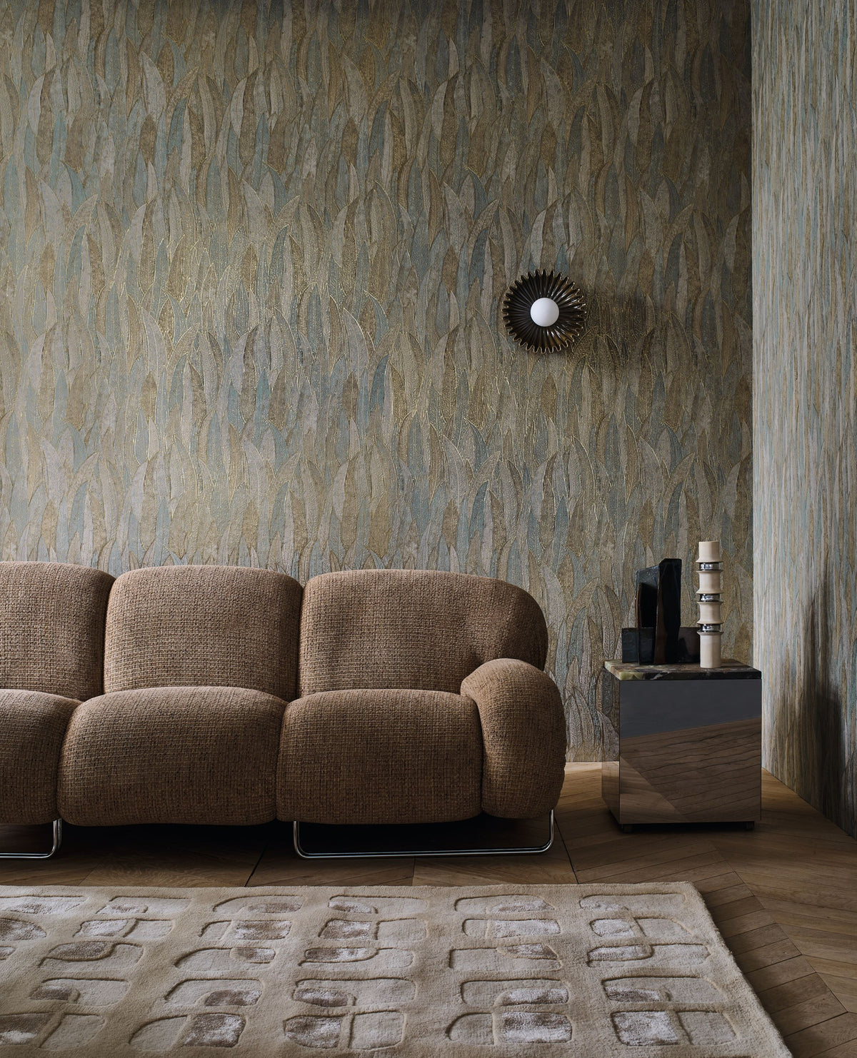 Casamance behang Select 9 Cinerea 76533364 in interieur