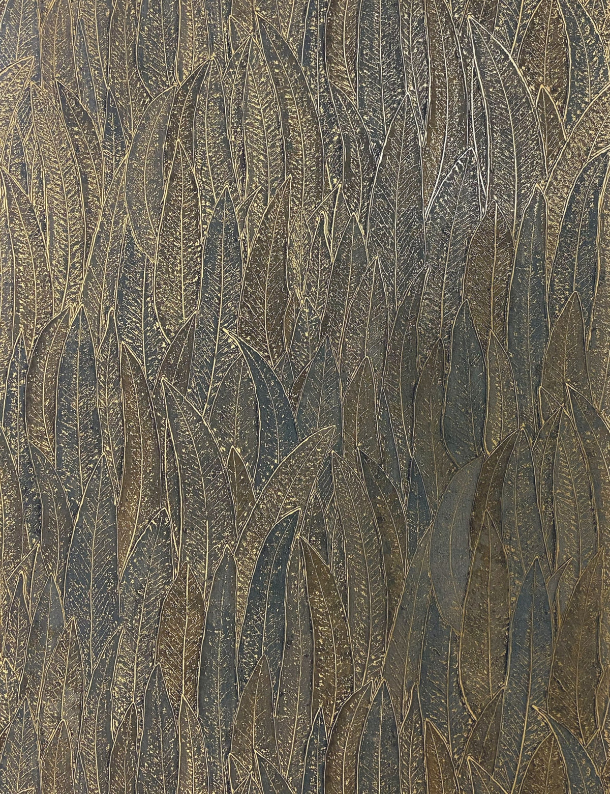 Casamance behang Textures Nature Précieuse Cinerea 76533466 anthracite doré
